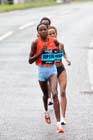 Priscah Jeptoo leads the BUPA Great North Run.
